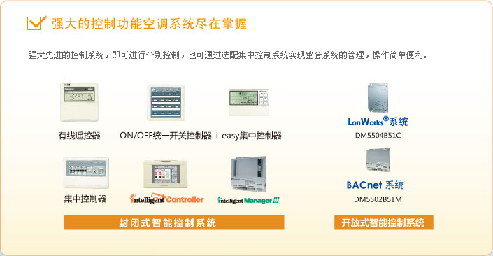 大金VRV-CMS强大的控制功能空调系统尽在掌握